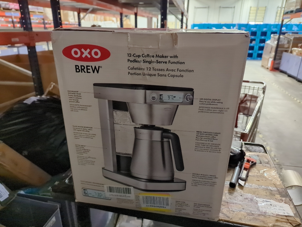 OXO Brew 12-Cup Coffee Maker With Podless Single-Serve ...