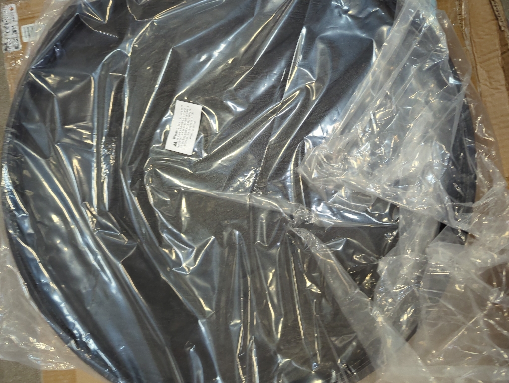 25x25 High-End Light Luxury Leather Round Oversized Tray - Ottoman Coffee Food Serving for Family Dinner, Outdoor Picnic & Party Essentials | Versatile Home Decor Tray(25 inch Black)