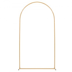 VEVOR Arch Backdrop Stand, 7.2 x 4 ft, Stable Structure, Easy Assembly, 1 Piece Gold Metal Arch Backdrop Stand for Wedding, Birthday Party, Graduation, Holiday Celebration, and Ceremony Decoration