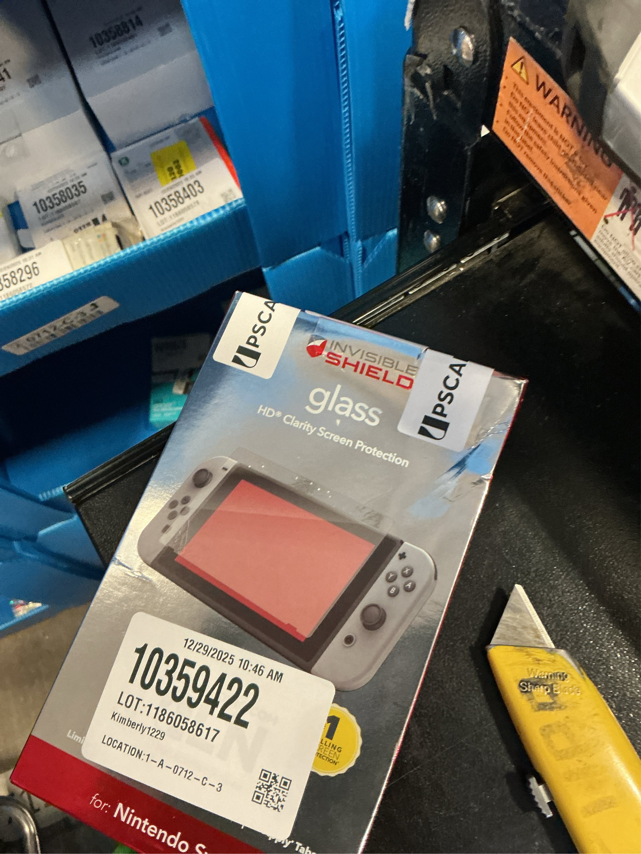 ZAGG - InvisibleShield Glass Screen Protector for Nintendo Switch - Clear