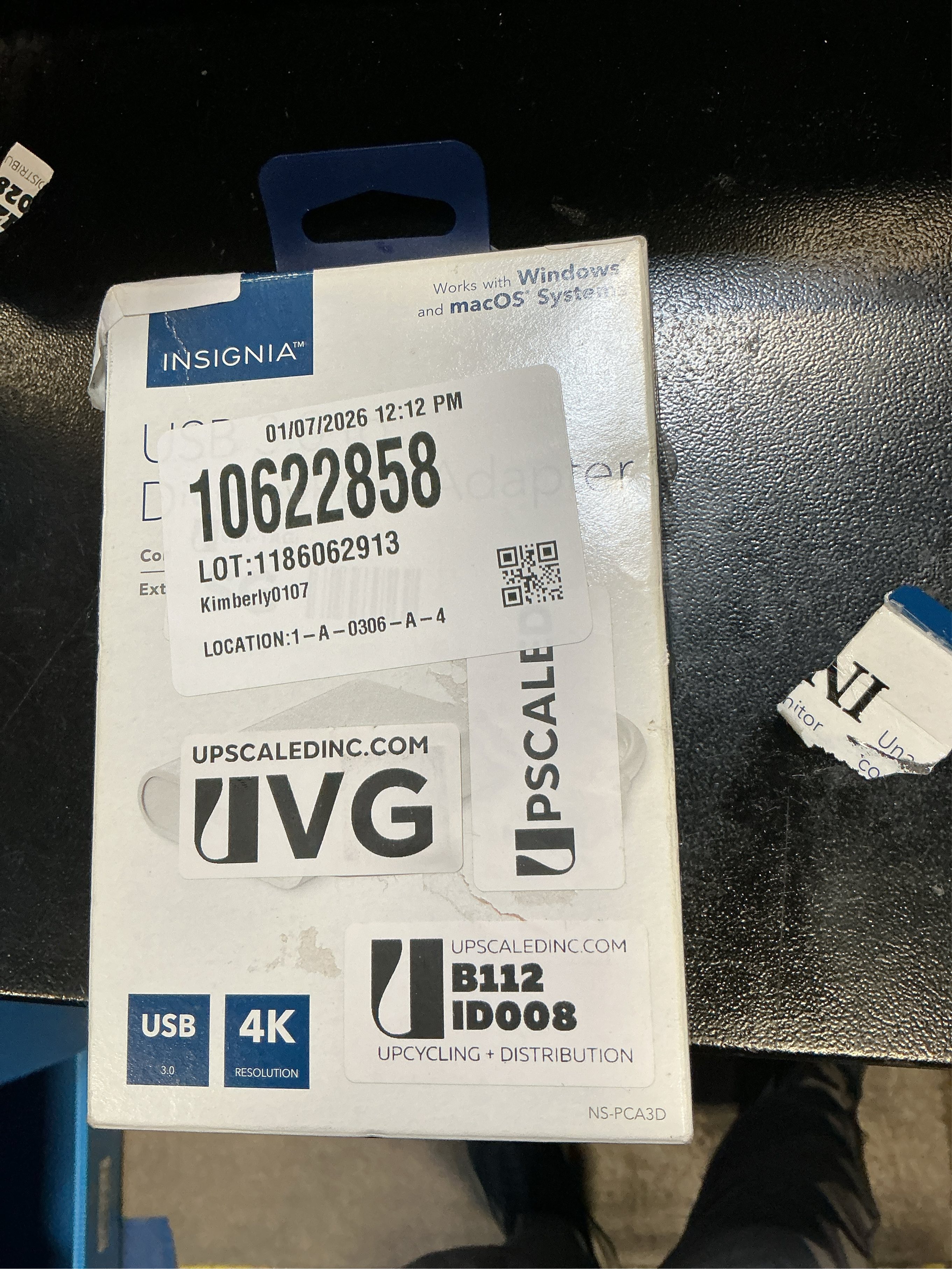 Insignia- USB 3.0 to DisplayPort Adapter - White NEW