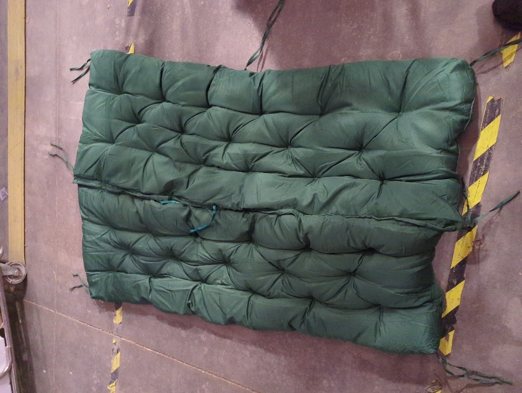 VKETU Porch Swing Cushion Three Seat, Waterproof Swing Cushions Replacement with Backrest, Outdoor Garden Furniture Patio 4 Thickened Cushions with Ties (Dark Green, 40x70in)