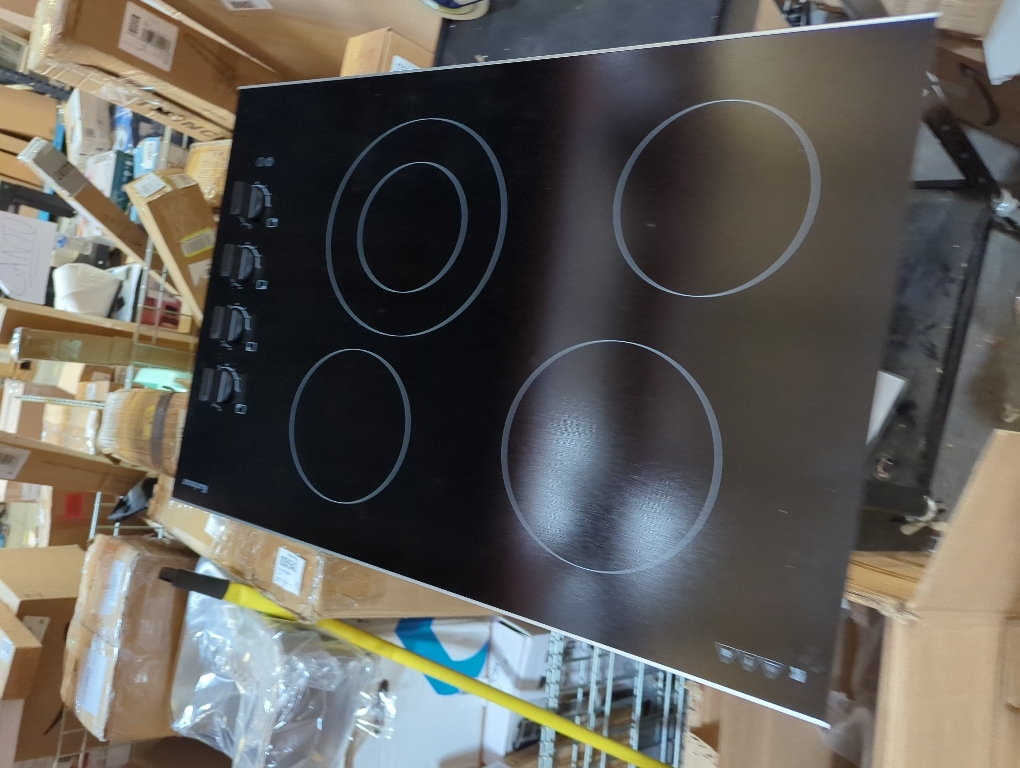 Frigidaire FFEC3025UB 30 Inch Electric Smoothtop Style Cooktop with 4 Elements in Black