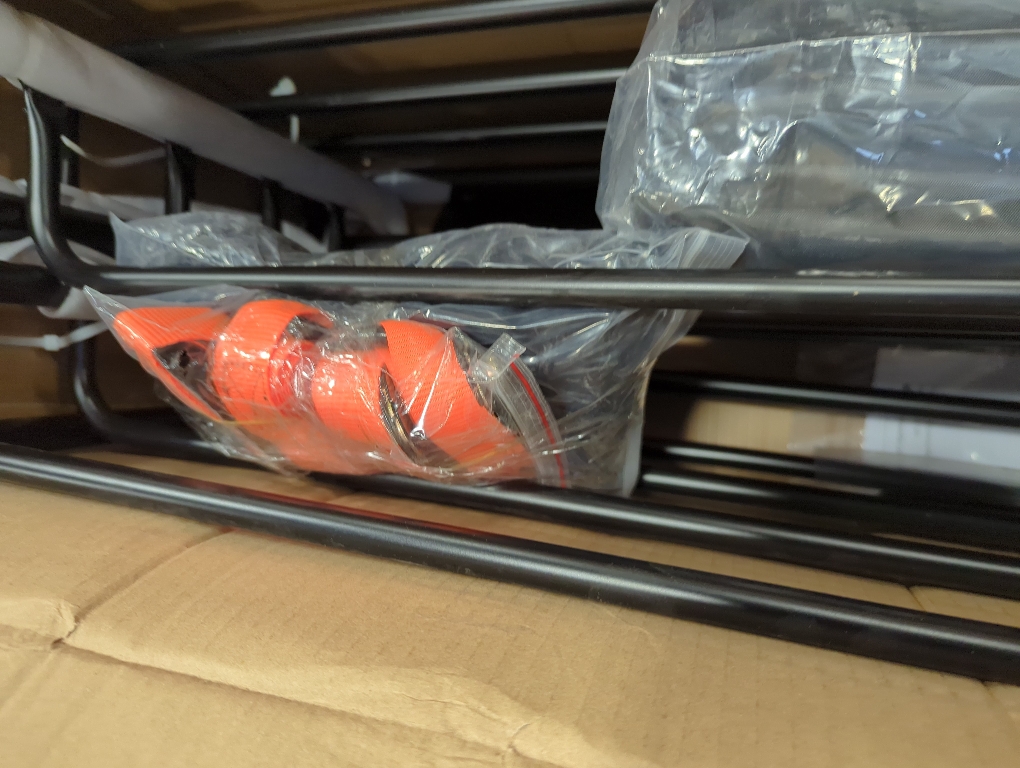 MeeFar Roof Rack Carrier Basket Universal Rooftop 51 X 36 X 5   Waterproof Bag 15 Cubic Feet (44 34 17), and Cargo Net with Attachment Hooks, Ratchet Straps