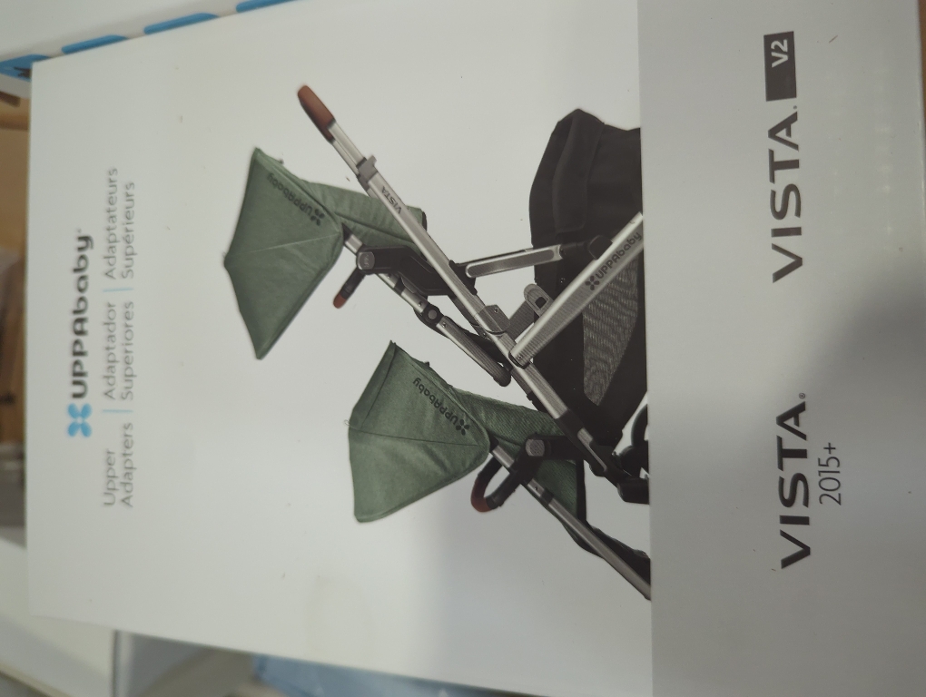 UPPAbaby Upper Adapter for Vista, Vista V2, and Vista V3 Strollers/ Compatible with Bassinet, Toddler Seat, Aria, Mesa V2, or Mesa Max Infant Car Seats / Quick   Secure Attachment / 1 Set