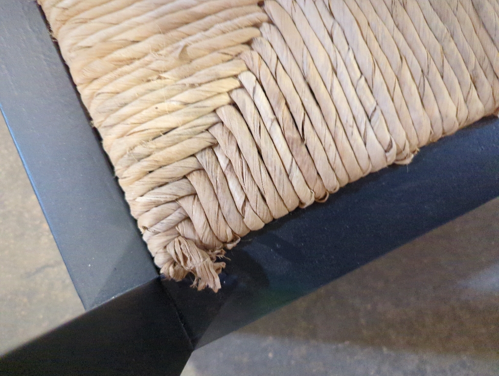 Braxton Culler Wood End Table With Rope Black