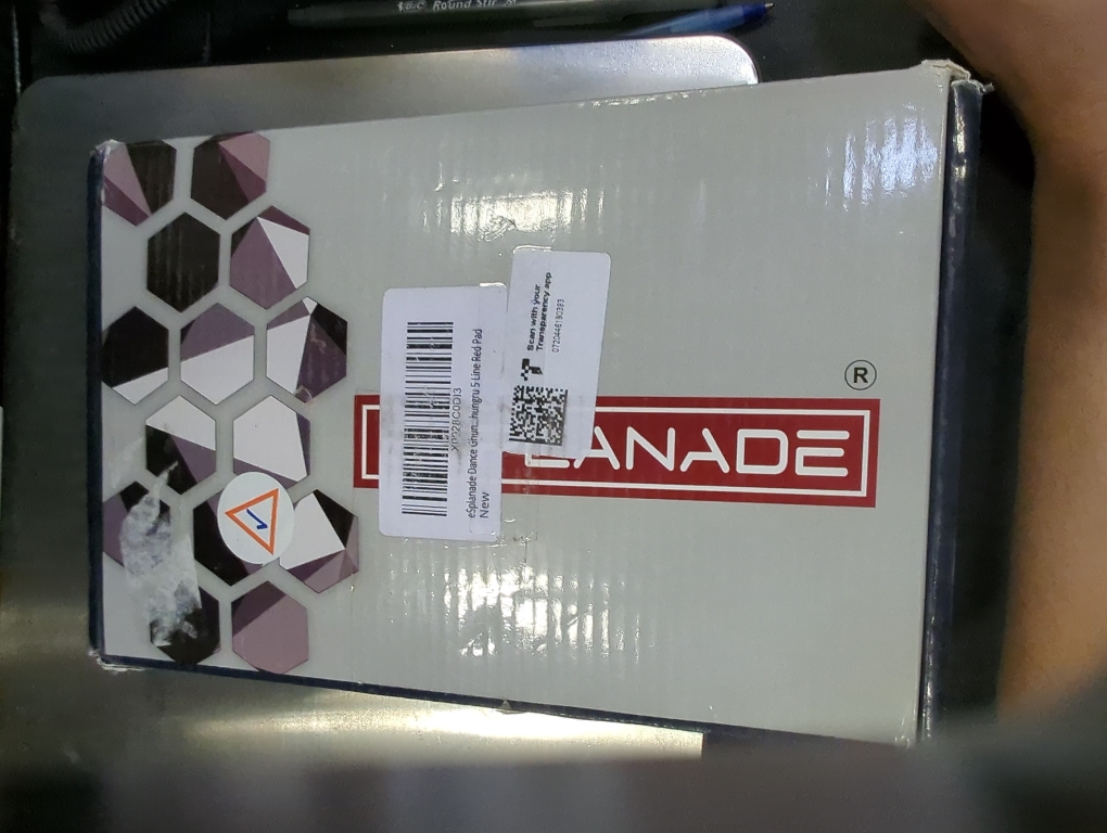 eSplanade Dance Ghungroo (50   50) Red 5 Line Ghungroo with Cushion Pads | Bell, Ghungru 5 Line Red Pad