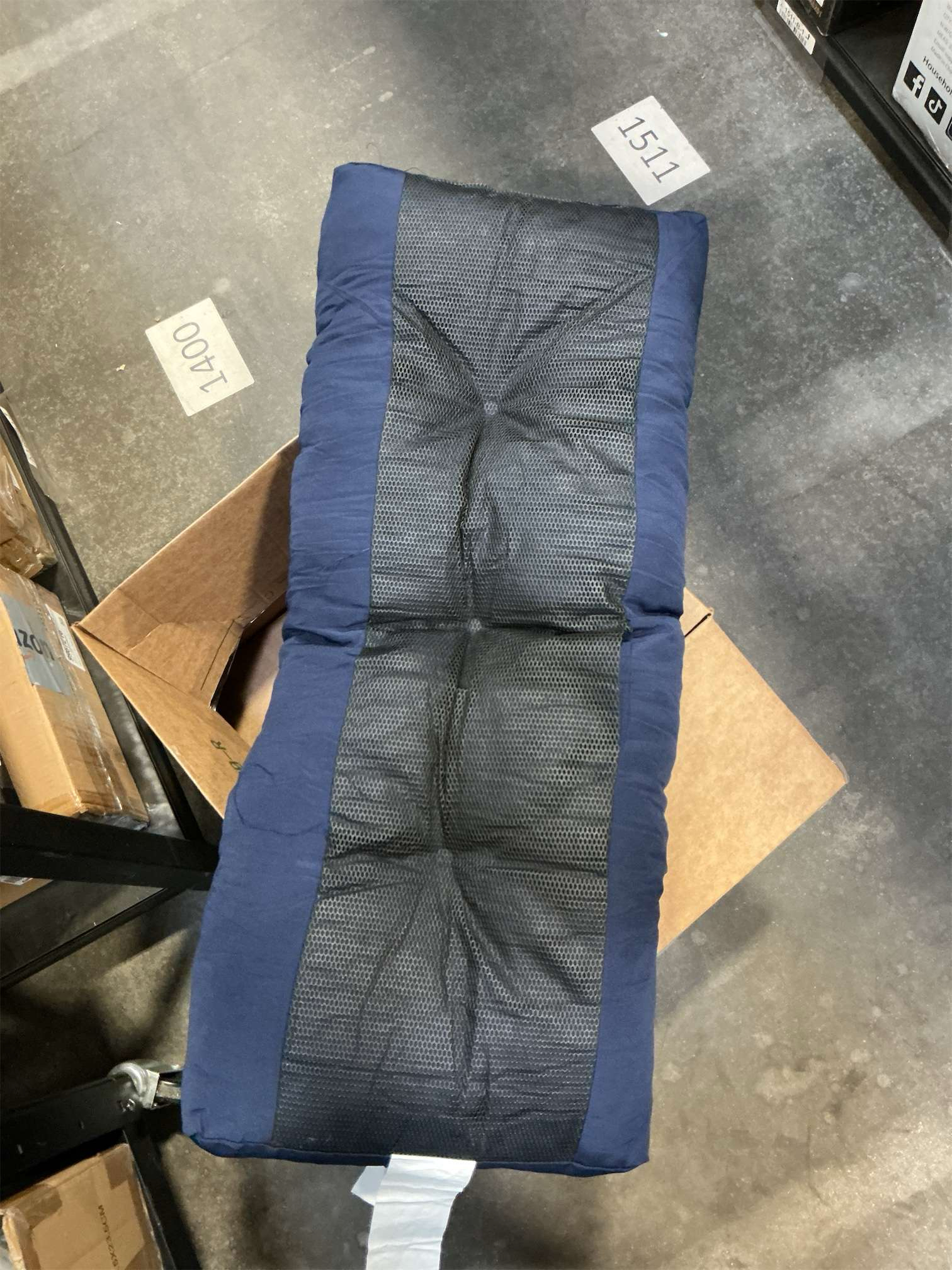 downluxe Outdoor Bench Cushion for Patio Furniture, Waterproof Tufted Overstuffed Porch Swing Cushions, Thick Outdoor Loveseat Cushions, 36 X 14 X 4, Navy, Set of 1