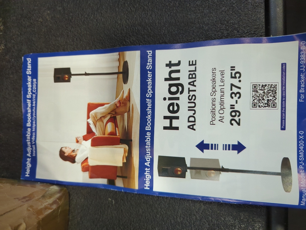 height adjustable bookshelf speaker stand round base