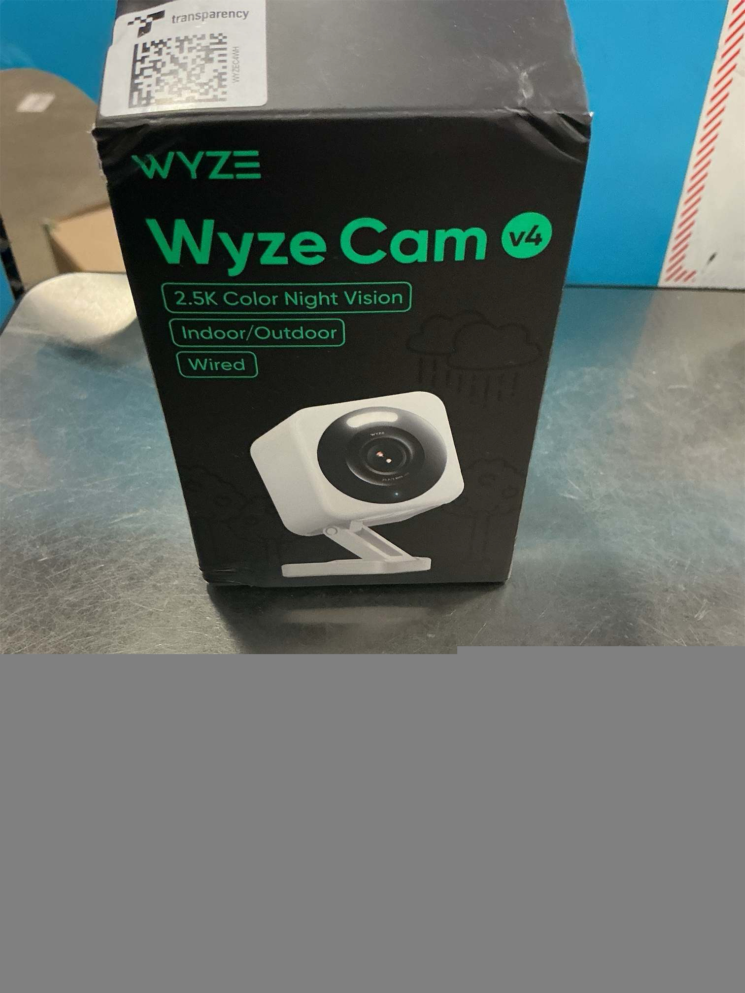 WYZE Cam v4 (Latest Model), 2.5K AI Security Camera, Indoor/Outdoor Cameras for Home Security, Baby Monitor & Pet Camera, Vibrant Color Night Vision, No Subscription Required, Free Expert Help