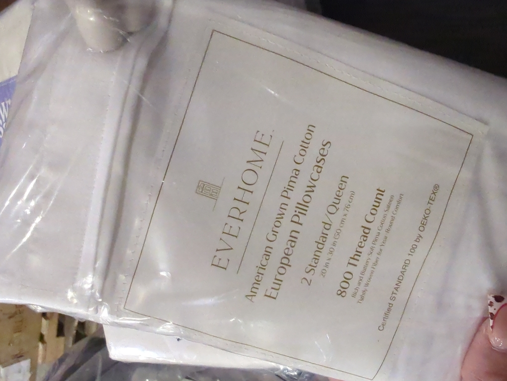 Everhome PimaCott Sateen 800-Thread-Count Standard Pillowcases in White (Set of 2)