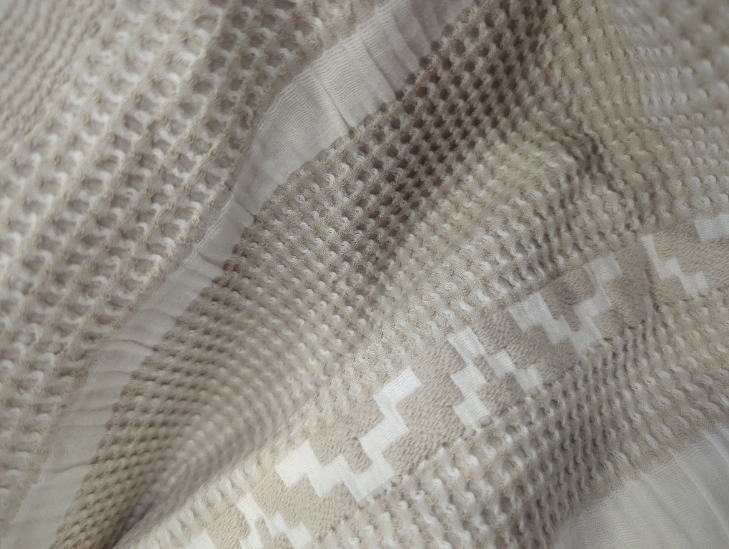 Bedsure Waffle Weave Duvet Cover King - 100% Cotton Boho Duvet Cover with 2 Pillowcases - Linen Color Textured Comforter Cover with Zipper Closure (King, 104x90)