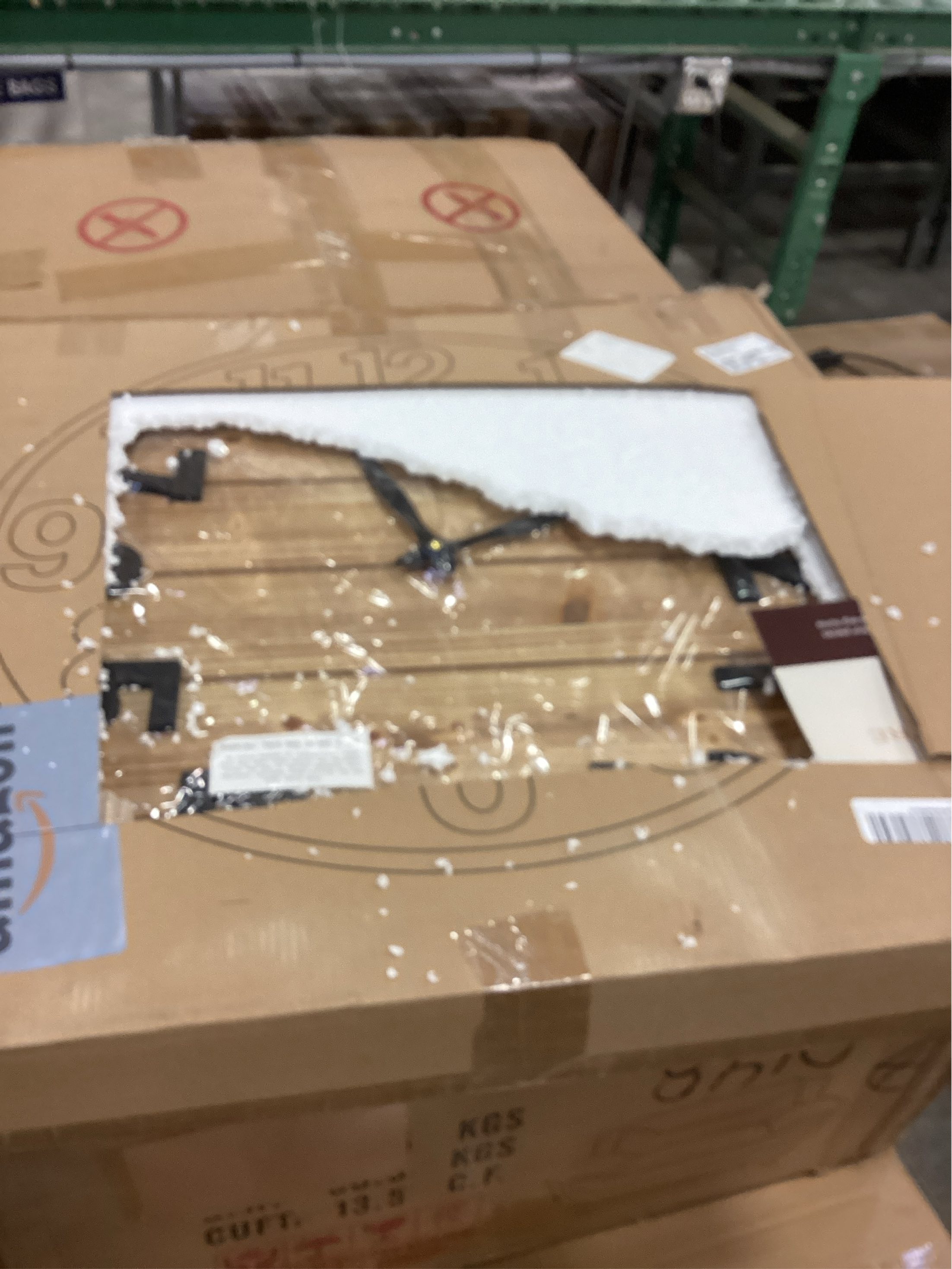 Montoire 24 Inch Wooden Farmhouse Wall Clock Large, Extra Large for Living Room Decor - Big Oversized Rustic Round Decorative Clocks for Walls, Battery Operated