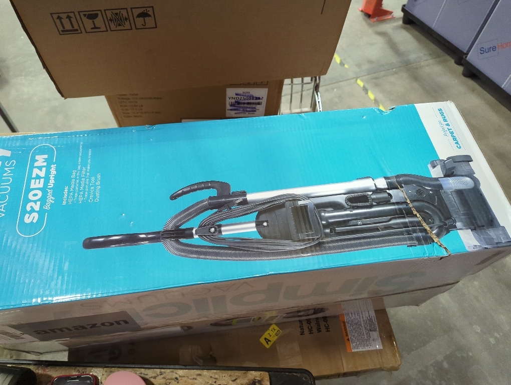 Eureka Upright Vacuum Cleaner for Carpet and Hard Floor,Powerful Vacuum with Dual Cyclone Suction,Swivel Steering,Anti-Tangle,Large Dust Cup,NEU612BL, Blue