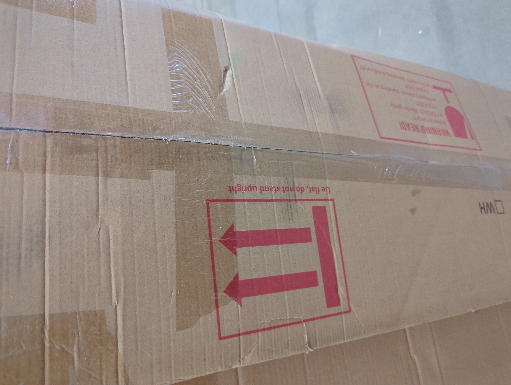 Door Mirror, Over The Door Full Length Mirror, 14x 48 Door Hanging or Wall Mirrors, Full Body Mirrors, Rounded Corner, Gold