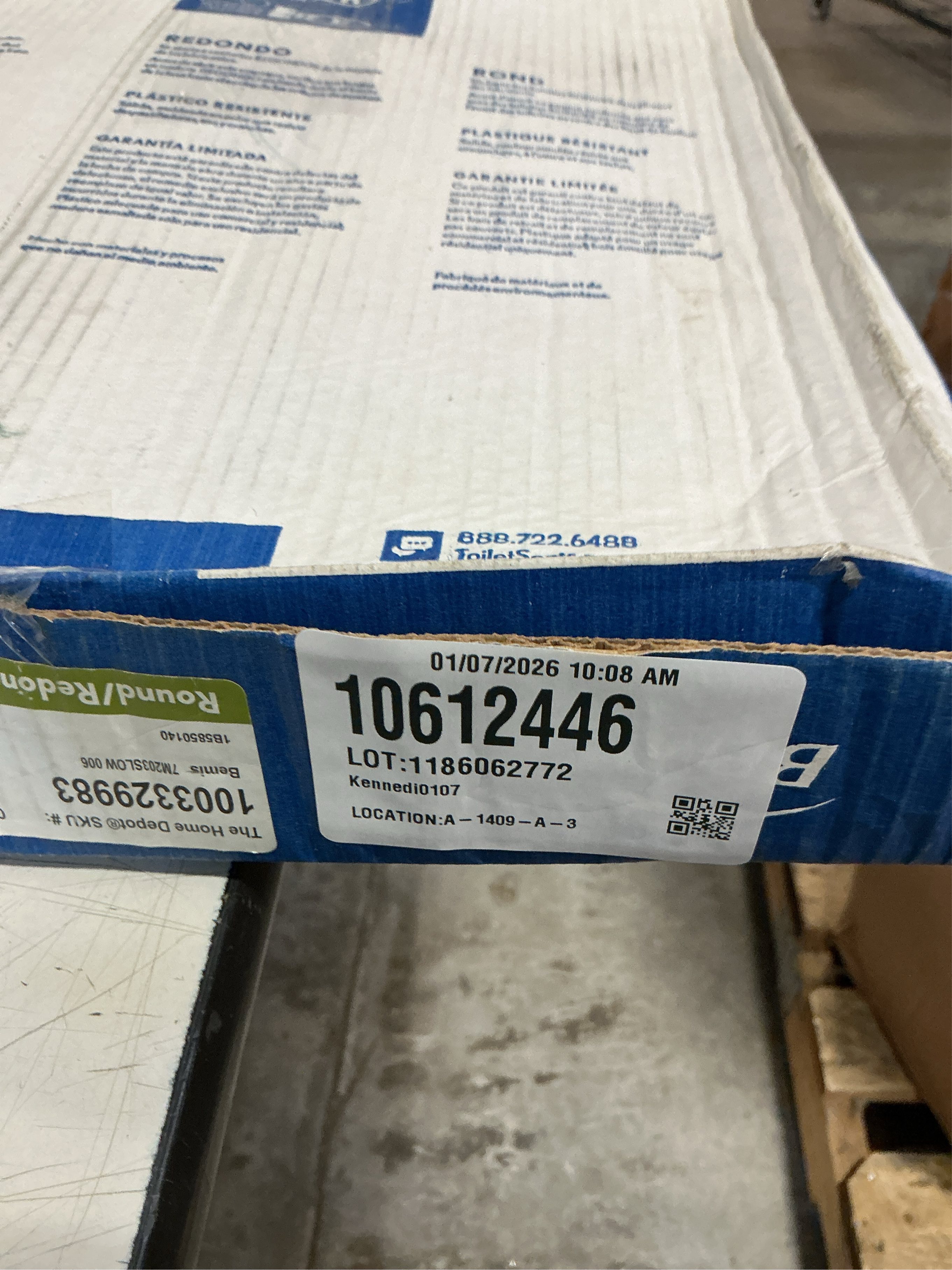 Affinity Round Soft Close Plastic Closed Front Toilet Seat in Bone Never Loosens and Removes for Easy Cleaning