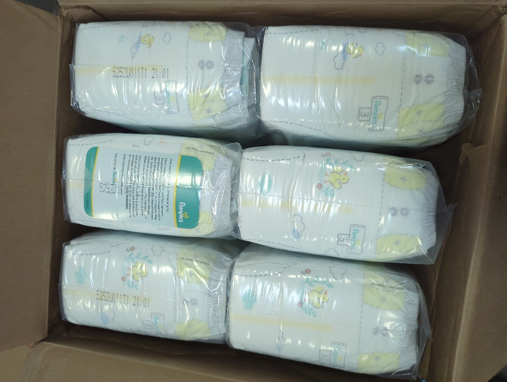 Pampers Swaddlers Diapers, Size 3 (13-26 lbs), 168 Count, Absorbent, Keeps Baby Dry and Comfortable, Skin Safe Disposable Baby Diaper (Packaging May Vary)