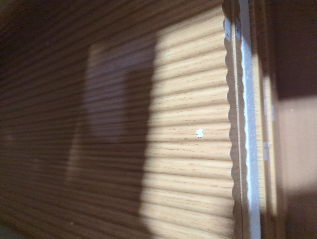 Fluted Sideboard Buffet Cabinet, 2 Doors Side Board Storage Cabinet, Buffet Cabinet with Line Groove Design,Side Board with Metal Legs and Handle, Buffet for Entryway, Natural Wood