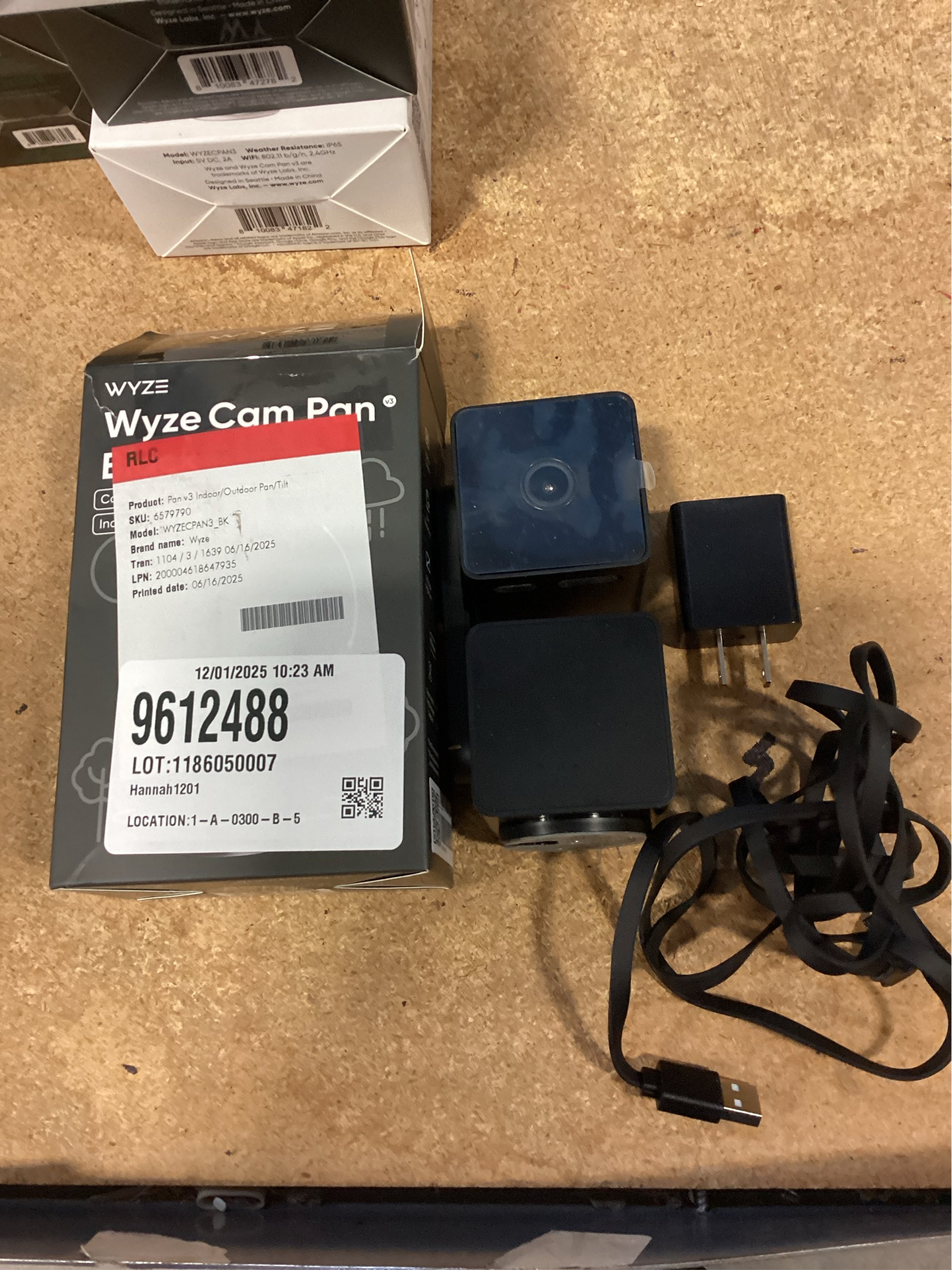 Pan V3 Wired Indoor/Outdoor 1080P HD Home Security Camera with Privacy Mode, Black