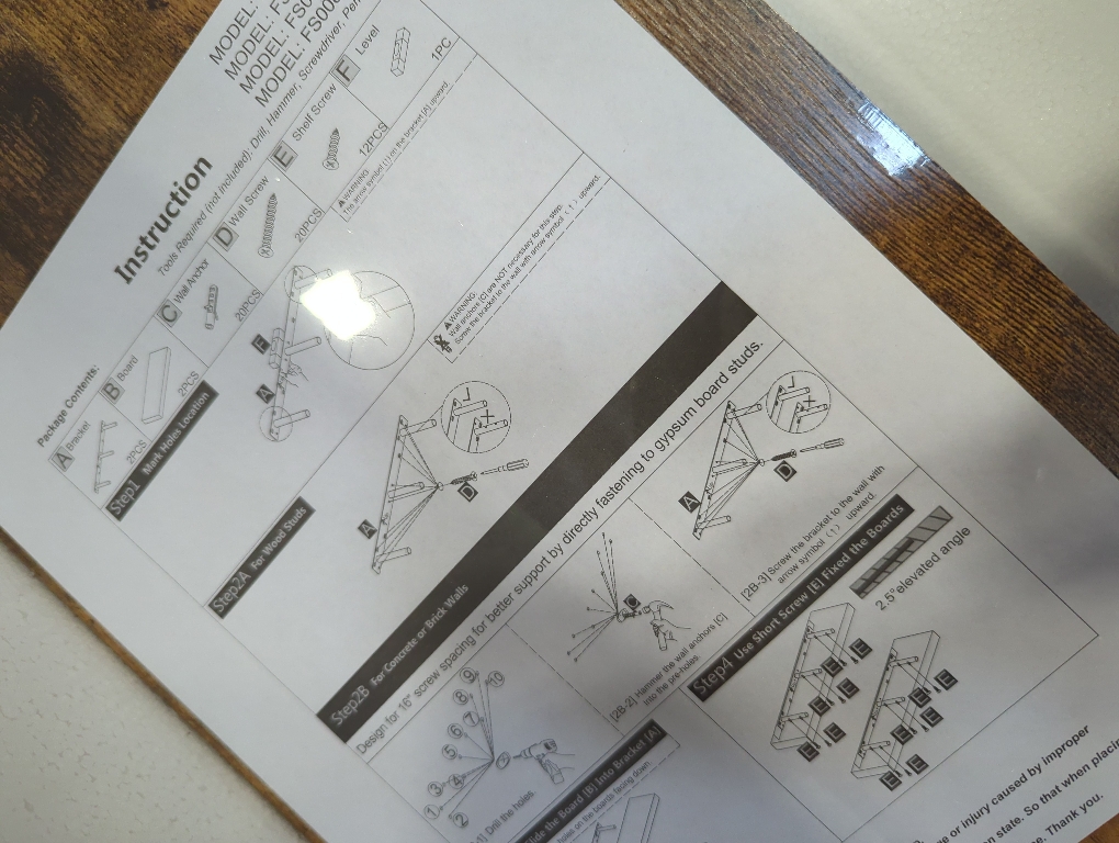 QEEIG Floating Shelves for Wall 47.2 Extra Long - Wall Shelf Bathroom Kitchen Living Room Bedroom Farmhouse Home Decor Display Bookshelf Large 47.2 x 9.3 inch Set of 2, Rustic Brown (008-120BN)