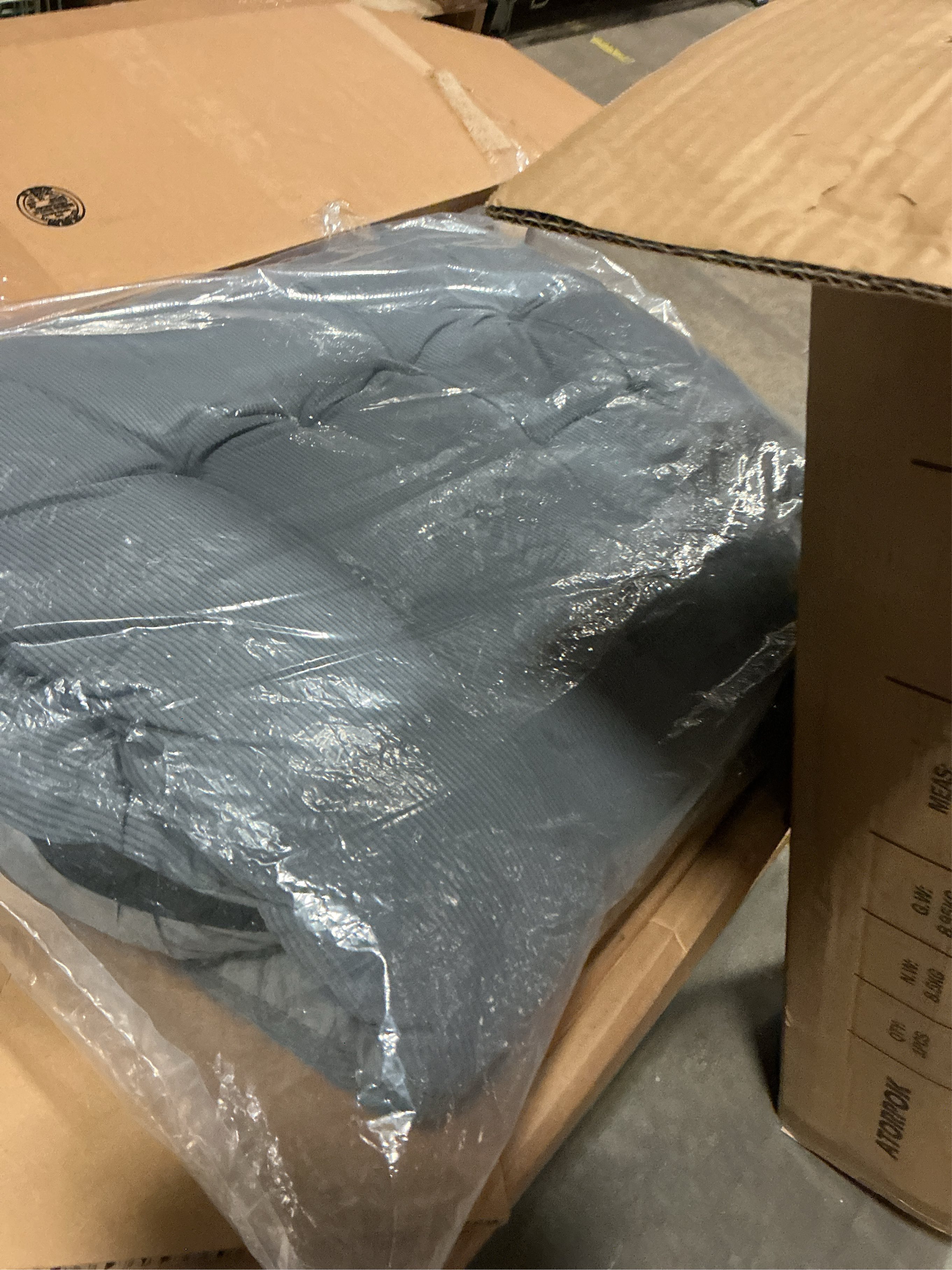 ATORPOK Camping Cot for Adults with Cushion Comfortable, Portable Folding Bed for Sleeping Supports 450 lbs (Gray)