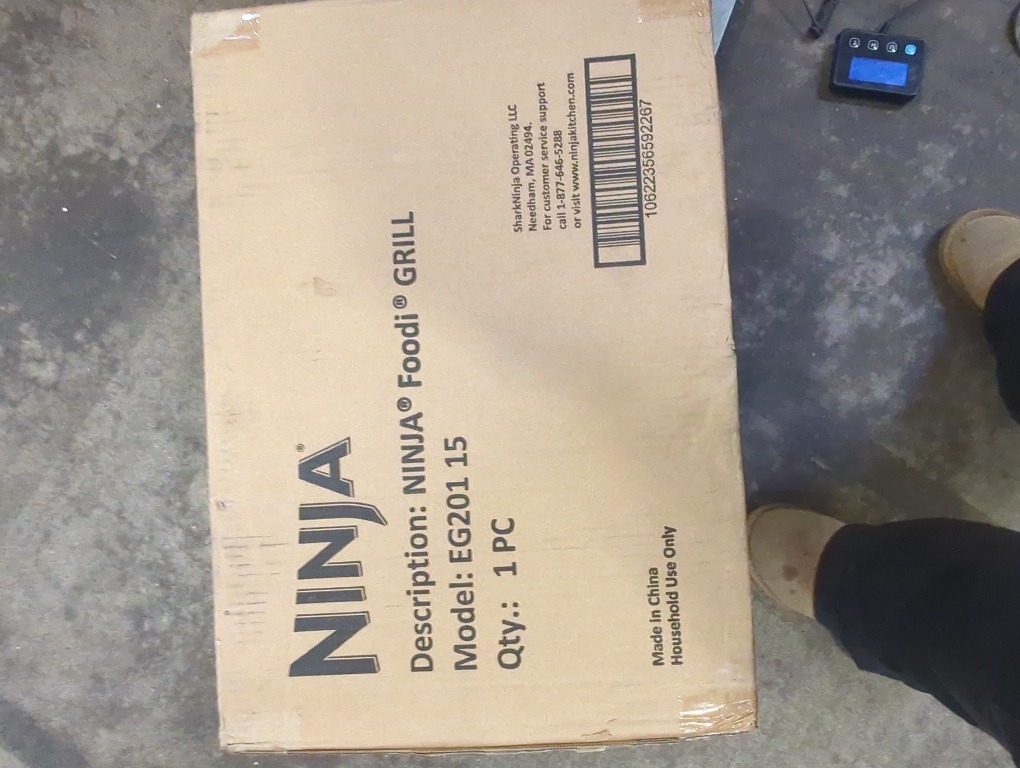 Ninja Foodi 6-in-1 Indoor Grill with Air Fry, Roast EG201 Black/Silver: Smokeless, Cool Touch, Digital Display, Dishwasher-Safe, Recipes Included