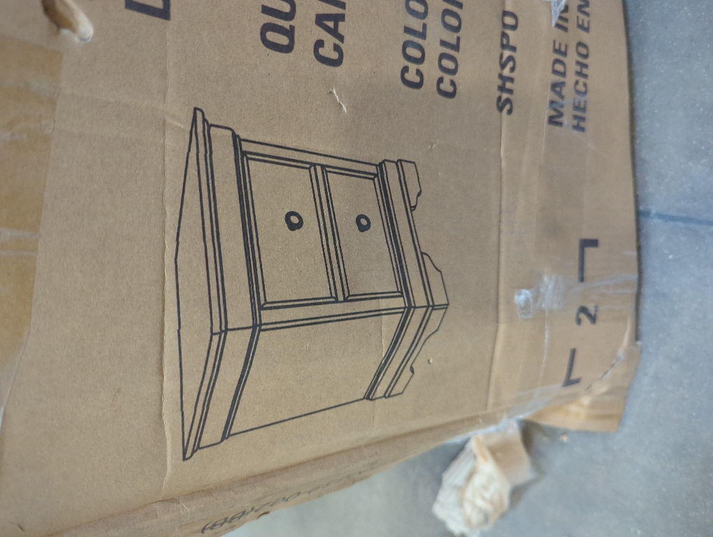 Black 2 Drawer Nightstand Set of 2