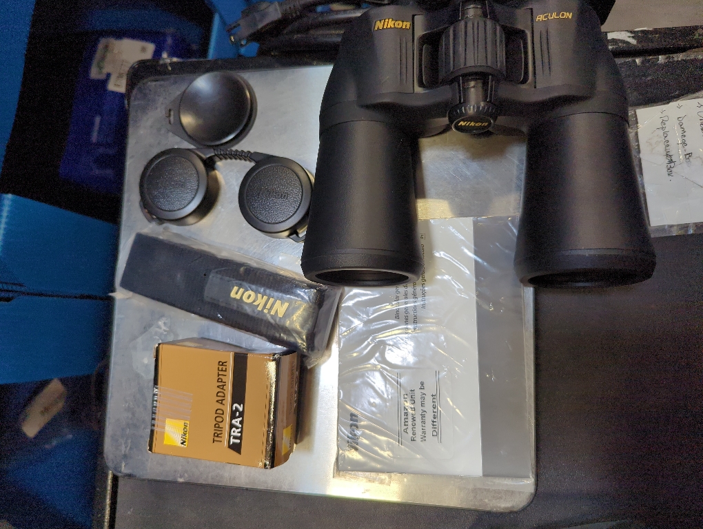 Nikon ACULON A211 10x50 Binocular | Multilayer coating, Porro prism Binocular with turn and slide eyecups, Tripod Adaptable | Official Nikon USA Model