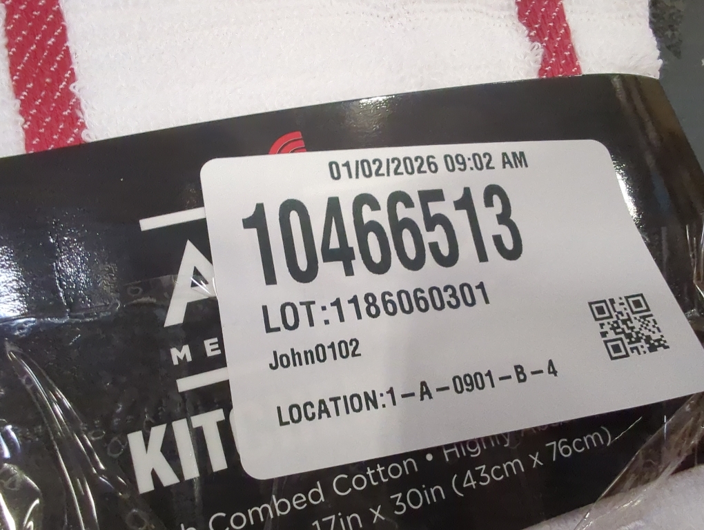 Set of 2 Color red and white all clad kitchen towel