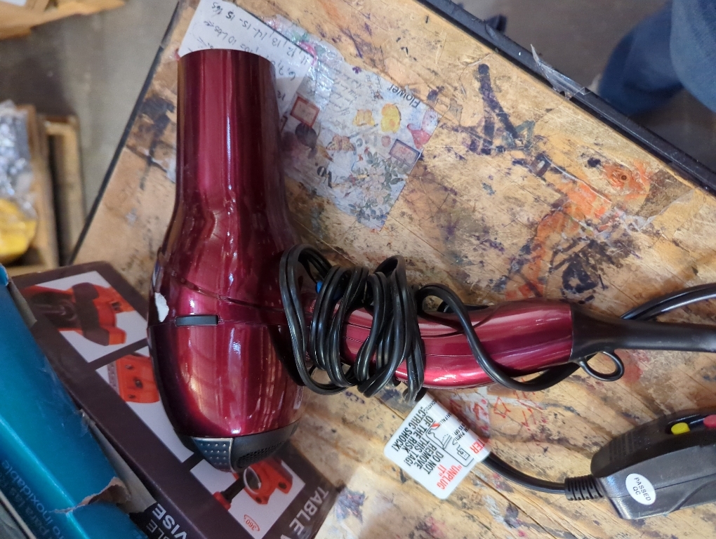 INFINITIPRO BY CONAIR Hair Dryer, 1875W Salon Performance AC Motor Hair Dryer, Conair Blow Dryer, Burgundy