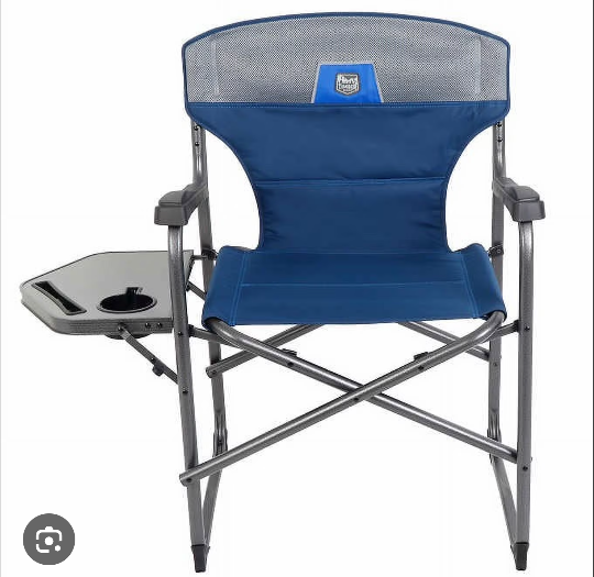 Timber Ridge Foldable Folding & Stacking Chairs, Blue.