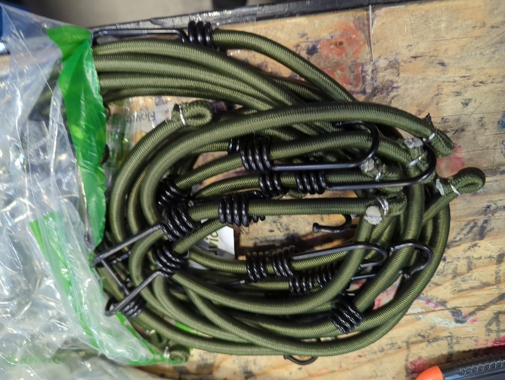 40 Green Bungee Cords with Hooks: 10 Pcs Bungee Cords Heavy Duty Outdoor, Bungie Cord Bundle Assortment with Metal Hook, Bungee Straps for Kayaking, Camping, Garage Storage