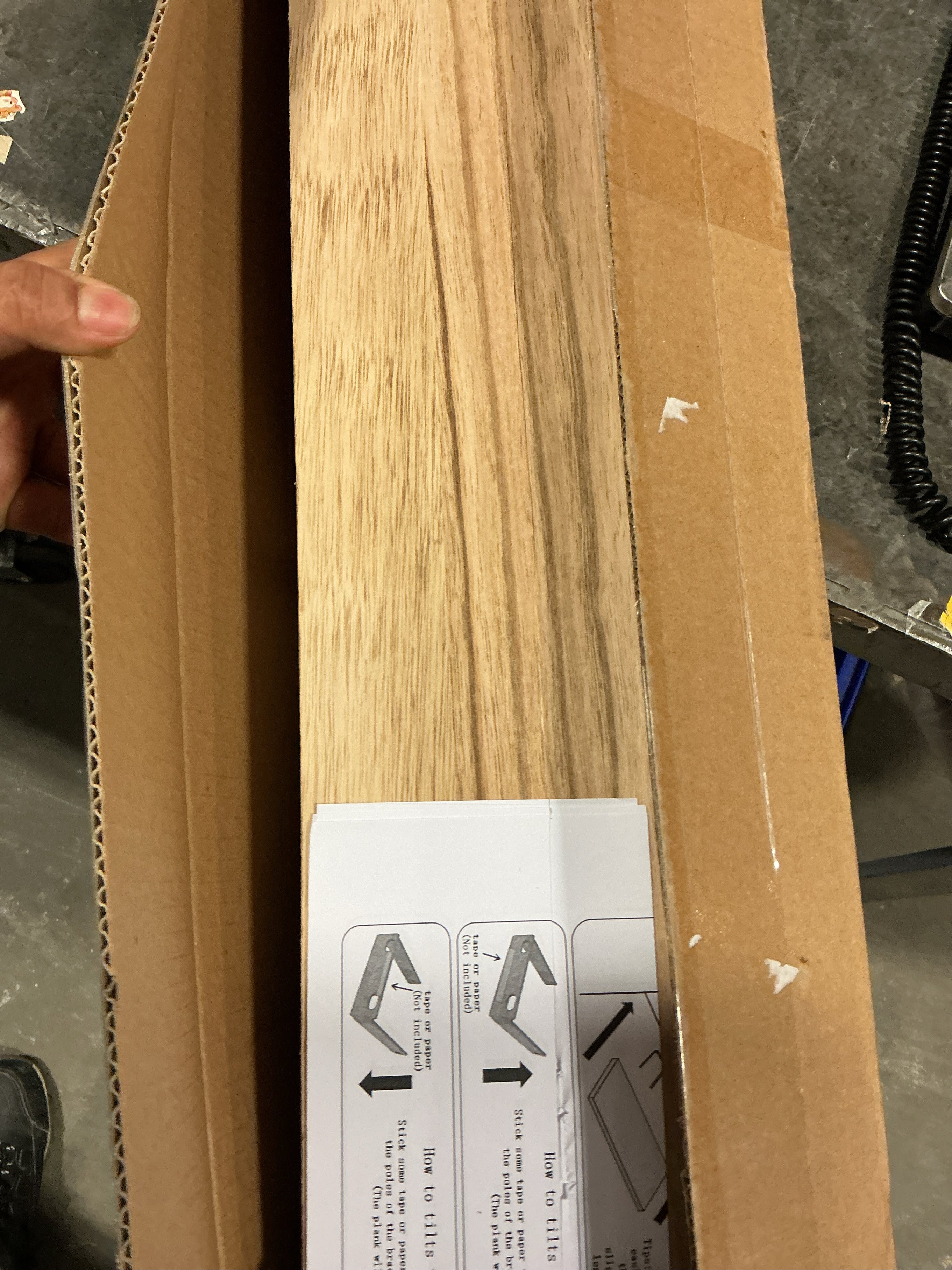 36 Inch Light Wood Floating Shelves for Wall Rustic Wall Shelf for Bedroom Living Room Set of 4