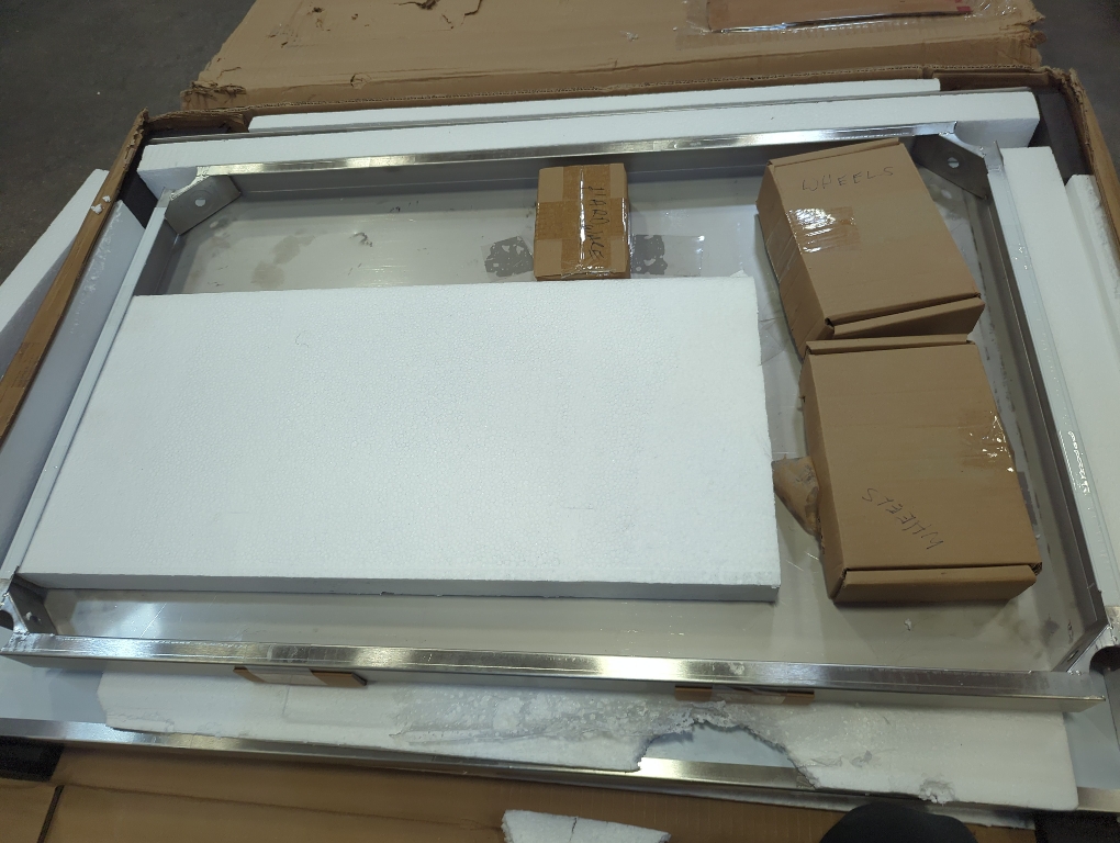 VEVOR Stainless Steel Table, with 4 Wheels, 3 Adjustable Height Levels, Heavy Duty Food Prep Work Table for Commercial Kitchen Restaurant, Silver