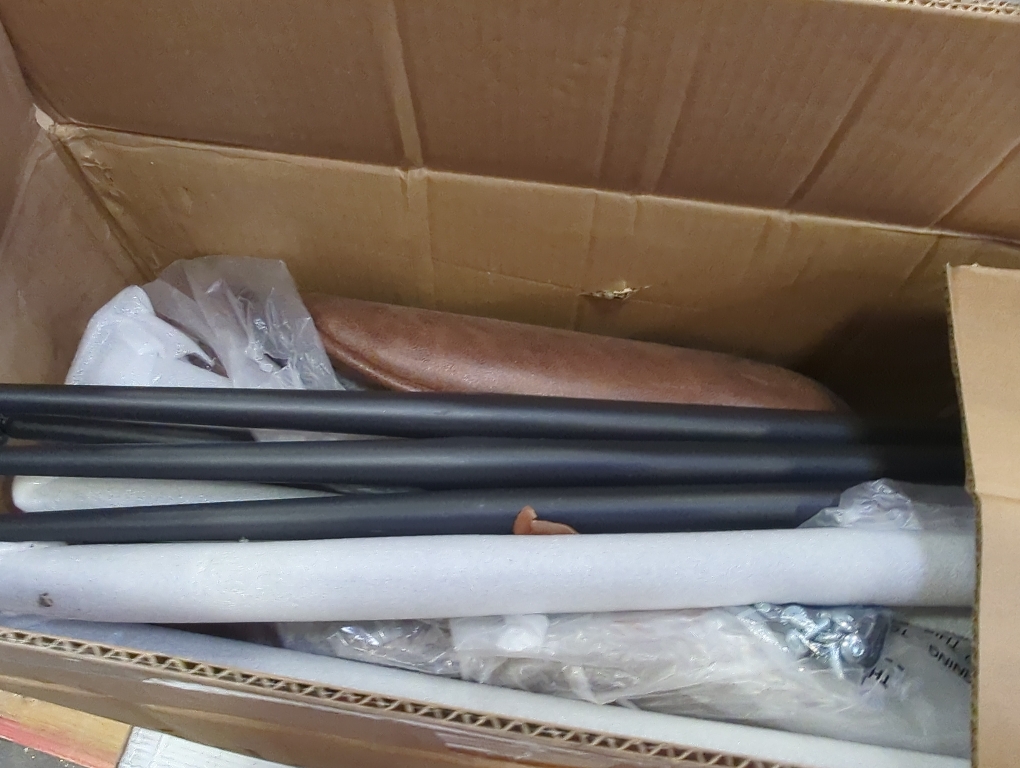 Set of 2 Whiterye Brown Bar Stools Set of 2, Fabric Upholstered Barstools Armless, 24 in Bar Stool Bar Height, Black and Brown Barstools for Home Bar, Coffee Bar.