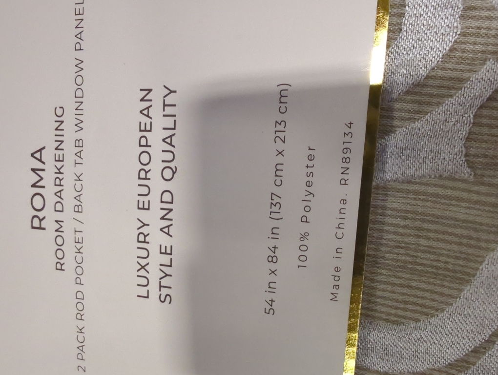 Borghese Roma Room darkening curtains
