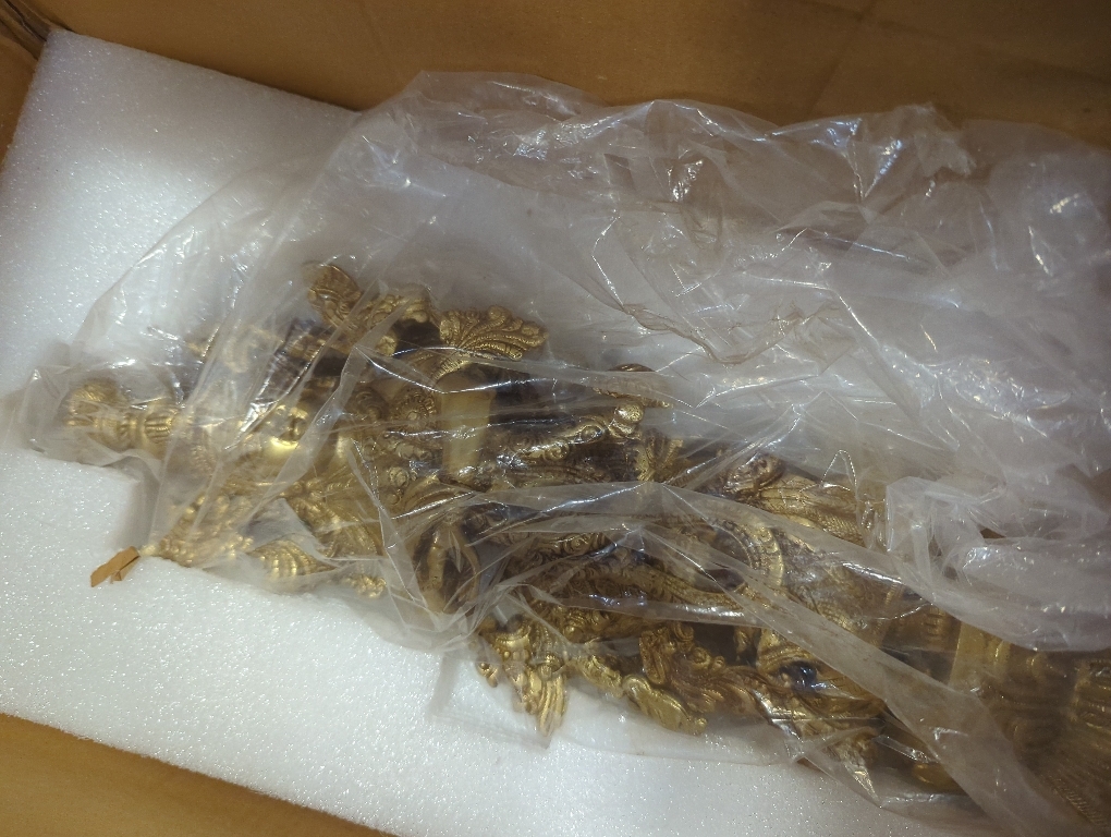 eSplanade - Brass Radha Krishna - Big Size - Brass Radha Idol Statue Sculpture  (Radha Antique)