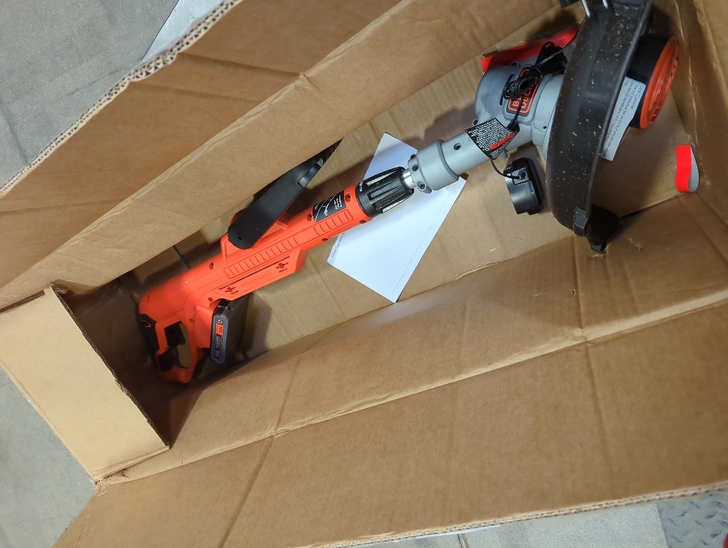 BLACK DECKER 20V MAX String Trimmer and Edger 2 in 1, Cordless Weed Wacker with Auto Spool Feed, Battery and Charger Included, 12 Inch Steel Blade, Reduced Vibration (LST300)