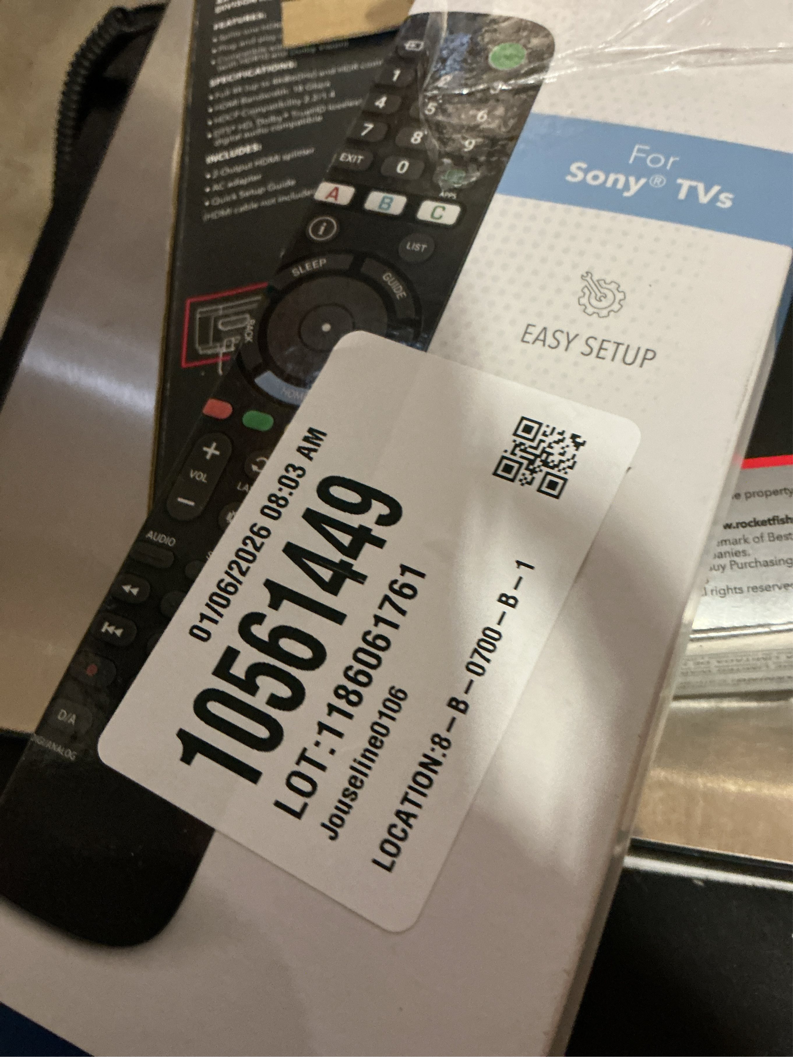 Insignia™ - Replacement Remote for Sony TVs - Black