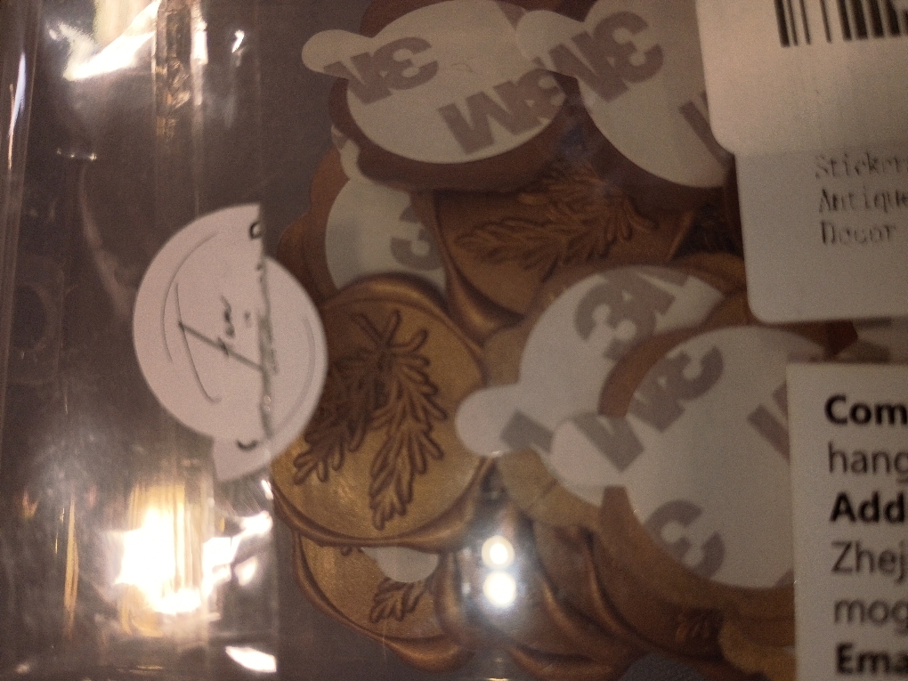 UNIQOOO Wax Seal Stickers - Eucalyptus Wedding Invitation Envelope Seal Stickers, 50 Pcs Self- Adhesive Antique Gold Stickers, Perfect for Invitation, Christmas, Gift Wrapping, Party