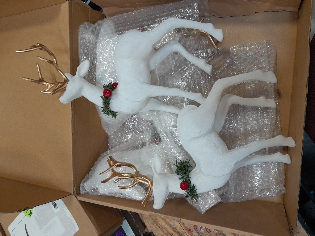 Wesiti 4 Pcs Christmas Reindeer Decoration