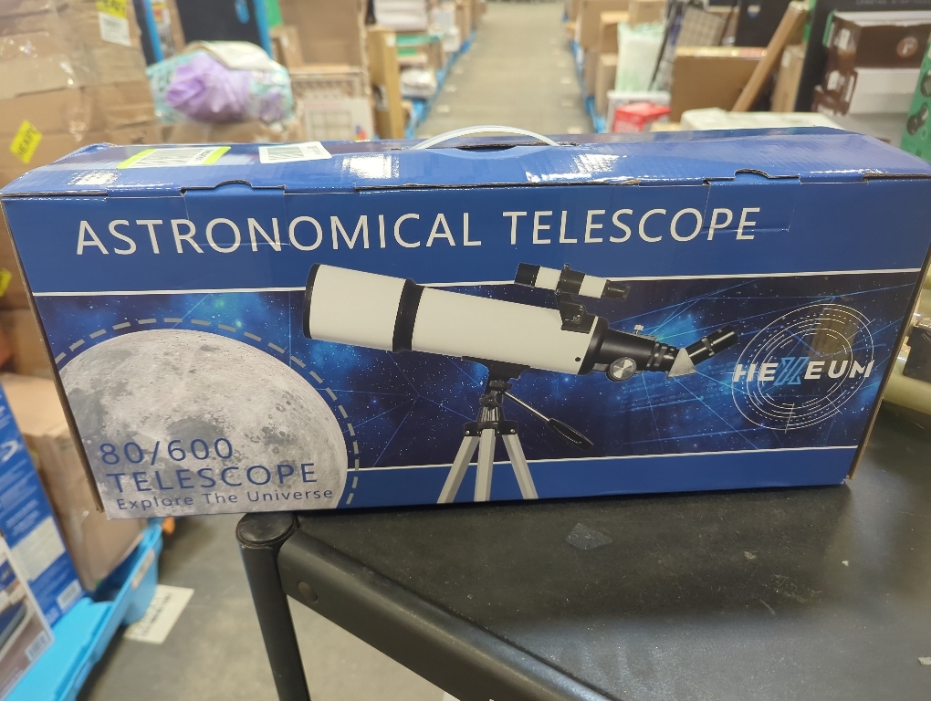 Koolpte Telescope 80mm Aperture 600mm - Astronomical Portable Refracting Telescope Fully Multi-Coated High Transmission Coatings AZ Mount with Tripod Phone Adapter, Wireless Control, Carrying Bag.