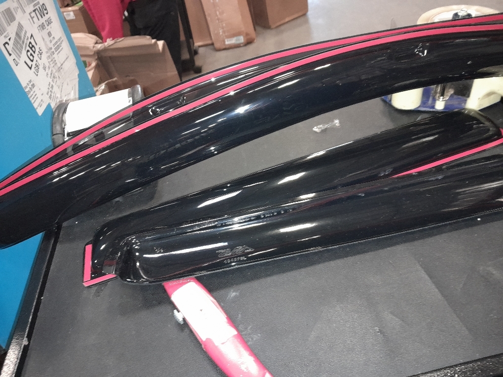 Auto Ventshade [AVS] In-Channel Rain Guards For 2016 - 2023 Toyota Tacoma DOUBLE/EXT CAB ONLY | Window Vent Visors, 4 pcs. - Smoke | 194768