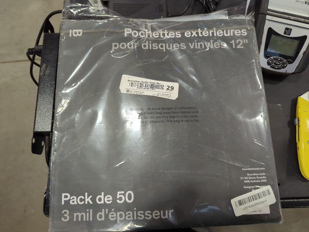 Vinyl Record Sleeves - 50 x Premium Outer Vinyl Sleeves for Records - 12.75 x 12.75 Heavy Duty 3 Mil Thick Crystal Clear Polypropylene