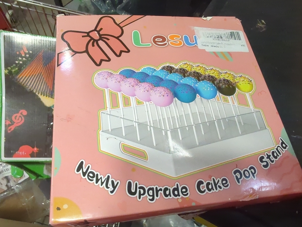 Cake Pop Stand,25 Holes Clear Cake Pops Display Holder,Cake Pop Sticks Kit, Candy Pop Holder,cake pop mold for Party,Wedding,Birthday(White,1-Pack)