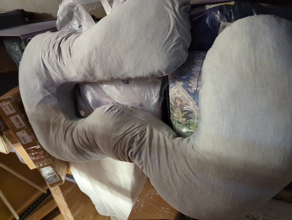 Pregnancy Pillows for Sleeping, U Shaped Full Body Maternity Pillow with Removable Cover - Support for Back, Legs, Belly, HIPS for Pregnant Women,Pregnancy Pillow, Grey