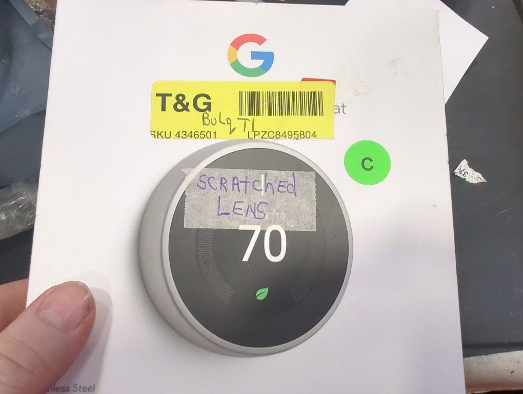 Google - Nest Learning Smart Wifi Thermostat - Stainless Steel