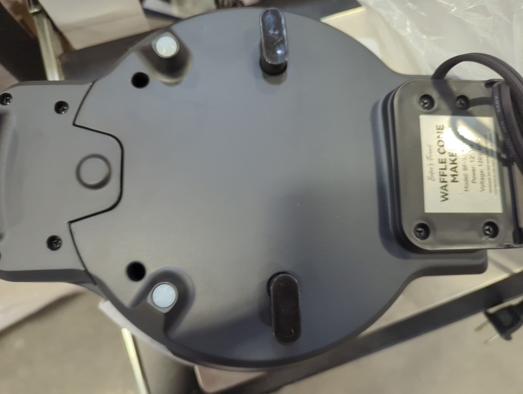 Baker's Friend Waffle Cone Maker Machine with Browning Control, Nonstick Waffle Bowl Maker, 7.5” Ice Cream Cone Maker, Thin Waffle Maker Crispy, Cone Roller & Bowl Press Included, Aqua