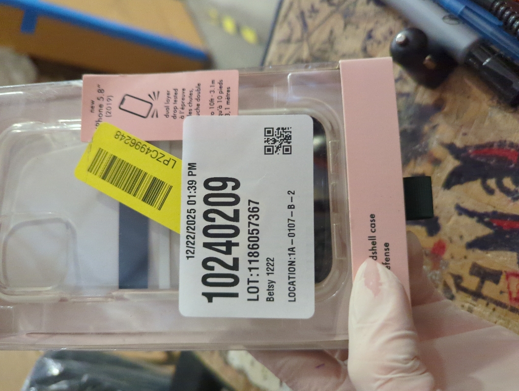 kate spade new york Defensive Hardshell Case (1-PC Comold) for iPhone 11 Pro, Park Stripe Gold Foil/Black/Cream/Cream Bumper/Clear