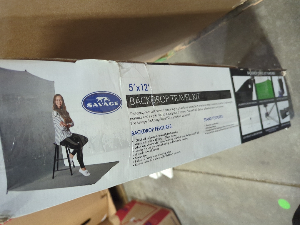 Savage Travel Backdrop (Gray, 5 x 12')